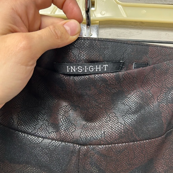 Insight Black and Brown Patterned Leggings - Picture 4 of 8